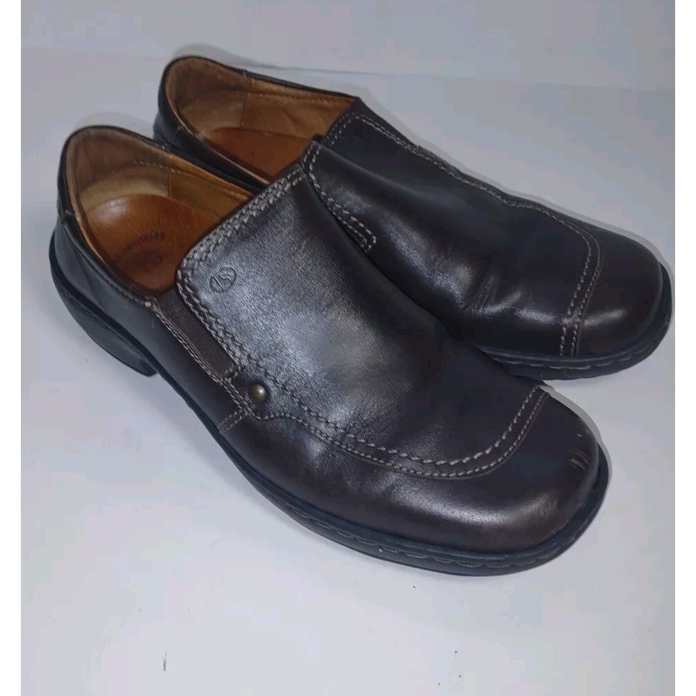 Josef Seibel Women's Size US 8.5 EU 39 Dark Brown Leather Shock Absorber